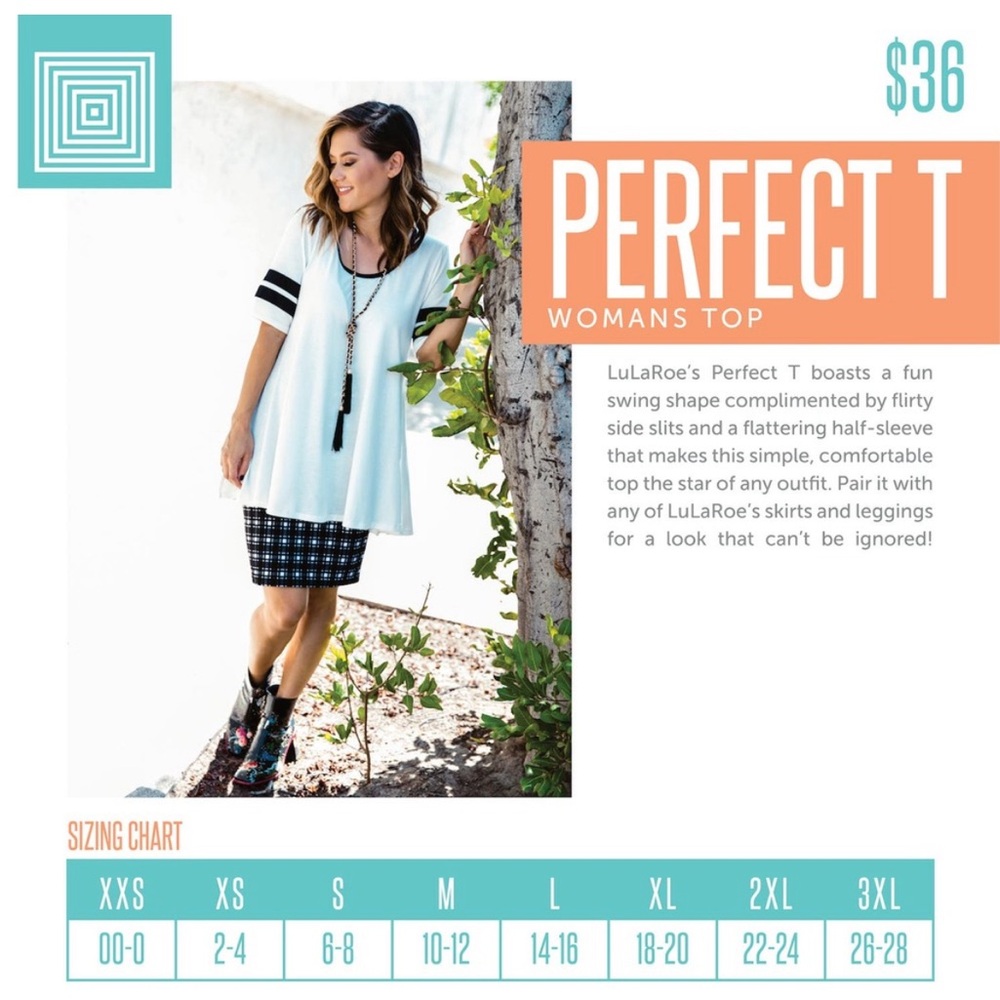 EUC Lula Roe Perfect Tee - Picture 5 of 5